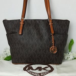 *FIRM* Michael Kors Large Leather Jet Set Tote